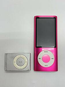 〈オーディオ〉Apple アップル　iPod まとめ　A1320 ピンク系　 A1204 シルバー系　ポータブル【中古/現状品】003779-⑤