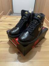 【新品未使用】Nike AJ 1 High OG Black-Metalic Gold ナイキ エアジョーダン1 ハイ OG ブラック-メタリック ゴールド 26.5cm US8.5_画像1