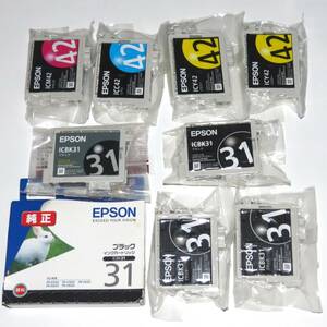 エプソン EPSON 純正インク IC4CL42 （ BK31 C42 M42 Y42 ）4色9本セット　送料230円