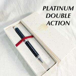 プラチナム ダブル アクション PLATINUM DOUBLE3 ACTION ３色 ボールペン　箱付き　【OGOS-844】