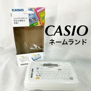 美品 現状品販売 CASIO NAME LAND ホワイト KL-P40 コンパクトラベルライター ネームランド 【OTNA-648】