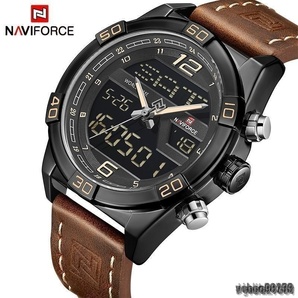 【ワオ！】Navi Force クォーツ式 腕時計 防水 デジアナ クロノグラフ お色選択 h00046の画像1