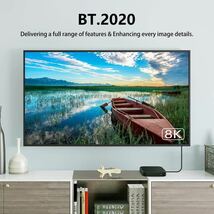 8K HDMIケーブル 2.1 光ファイバ ケーブル ケーブル 8M 48Gbps_画像4