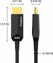 8K HDMIケーブル 2.1 光ファイバ ケーブル ケーブル 8M 48Gbps_画像7