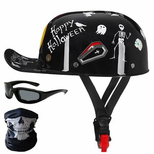 L028★新品オートバイレトロハーフシェルヘルメットバイクオープンフェイスヘルメット男性と女性野球帽スタイルのヘルメット 6色 選択可