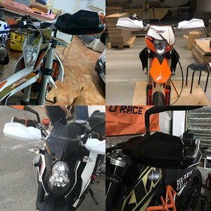 LHK2423★オートバイ アルミハンドガード ktm デューク 390 690 オフロード sx sxf exc xc EXC-F 125-530 ダートバイク