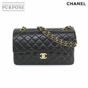 新品同様 シャネル CHANEL マトラッセ 25 チェーン ショルダー バッグ レザー ブラック A01112 ゴールド 金具 ヴィンテージ 90209430