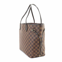 未使用 展示品 ルイ ヴィトン LOUIS VUITTON ダミエ ネヴァーフル MM トート バッグ エベヌ スリーズ N41358 RFID ゴールド 金具 90213107_画像3