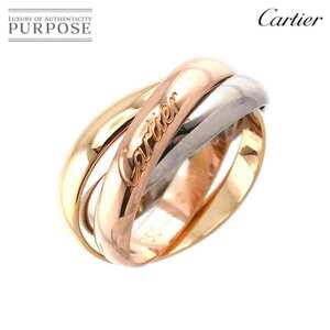 カルティエ Cartier トリニティ MM #49 リング K18 YG WG PG 3連 スリーゴールド 3カラー 750 指輪 Trinity Ring 90199072