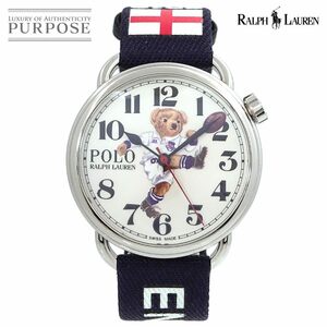 新品同様 ラルフ ローレン RALPH LAUREN ポロ キッカー ベア カプセルコレクション イングランド RLR0920706 腕時計 Polo 90213609