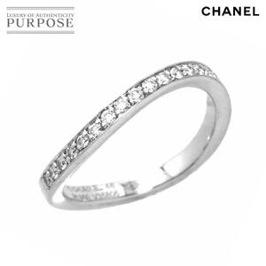 シャネル CHANEL リュバン ドゥ ハーフ エタニティ #48 リング ダイヤ Pt プラチナ 指輪 Ring 90205199