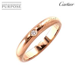 カルティエ Cartier 1895 #46 リング ダイヤ 1P K18 PG ピンクゴールド 750 指輪 Diamond Ring 90208779