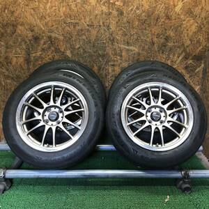 CROSS　SPEED　15×6.5J　100/4H　175/65R15　バリ山タイヤ付き　Y-247　福岡　★引き取り大歓迎★21年製★即決サービス品★早い者勝ち★