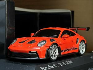 1/43 限定500 ミニチャンプス ポルシェ 911 992 GT3RS レッド 1:43 Minichamps Porsche 911 992 GT3 RS 2023 indian red