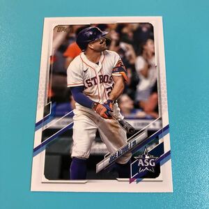 Jose Altuve 2021 Topps Update Series All-Star Game #ASG-37 Insert Astros.