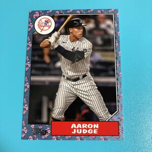 Aaron Judge 2022 Topps Japan Edition 1987 Topps Cherry Tree Variation #87B-34 Yankees