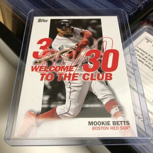 2023 Topps Welcome to the Club 30/30 #WC16 Mookie Betts Boston Red Sox