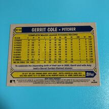 Gerrit Cole 2022 Topps Series1 #T87-91 1987-2022 35th Anniversary Insert Yankees._画像2