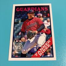 Tanner Bibee 2023 Topps Update Series '88 35th Anniversary Insert #88US-16 Guardians_画像1