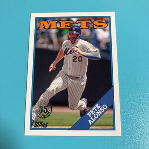 Pete Alonso 2023 Topps Series 1 #T88-74 35th Anniversary Insert Mets