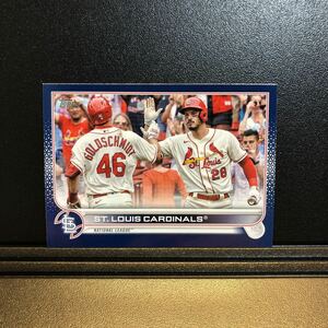 Paul Goldschmidt / Nolan Arenado ST. LOUIS CARDINALS 2022 Topps Series 1 #247 Blue