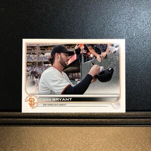 Kris Bryant 2022 Topps Series 1 Image Photo Variation SP Card #86 San Francisco Giants