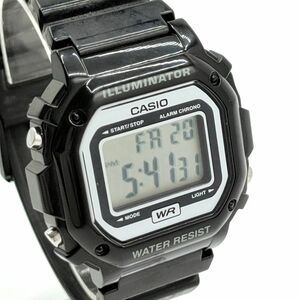 【稼動○】CASIO カシオ クォーツ 腕時計 デジタル文字盤 ブラック系 メンズ F-108WHC