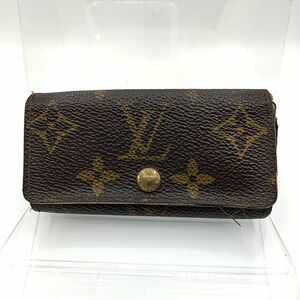 Louis Vuitton ルイヴィトン モノグラム ミュルティクレ4 三つ折り 4連 キーケース ブラウン系 M62631 シリアル：SD0061(2001年製造)