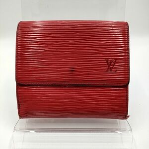 Louis Vuitton ルイヴィトン エピ ポルトモネ ビエ カルト クレディ 二つ折り 財布 レッド系 M63487 シリアル：MI0954(1994年製造)