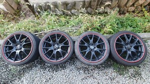 205/40R17,215/40R17wedsレオニス17インチ7J4穴pcd100,4本セットmr-sなどに