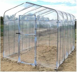 DAIM large m house rom and rear (before and after) door attaching .. entering comfortably! plastic greenhouse door attaching 2 tsubo (6.73.) greenhouse manner .. heat insulation Mini house decorative plant .. house 