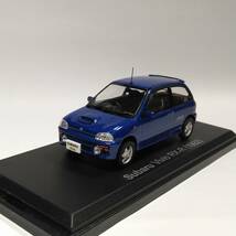 アシェット 国産名車コレクション 1/43 スバル ヴィヴィオ Vivio RX-R 1992 青 【エラー品】_画像1