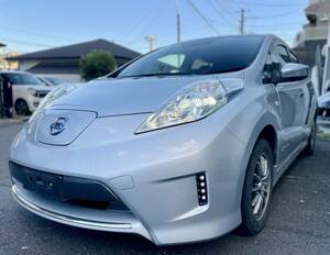 【1円】11セグ!! 美車 後期リーフ 30kwh X エアロスタイル サンクスエディション 航続距離189㌔表示!高年式H29 限定車 銀 電気自動車 EV