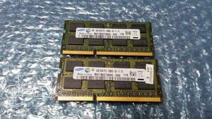 即決 SAMSUNG製 4GB×2枚 合計8GB PC3-10600S SO-DIMM PC3-8500S互換 送料120円～