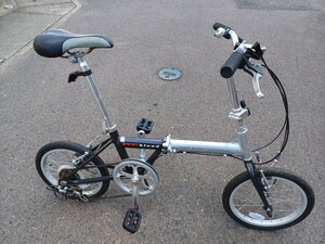 New blood　Light Weight Foldingbike　折りたたみ自転車　アルミフレーム　１６インチ　６段変速