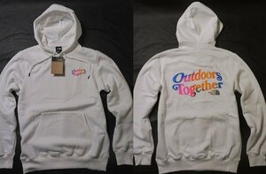 本物正規◆ノースフェイス◆スウェットパーカー PRIDE HOODIE■M■白 /WHITE/OMBREGRAPHIC■新品/アメリカ限定/A69/裏地起毛