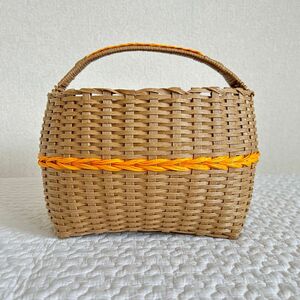 未使用品【4月末まで】クラフトバンド 手編み カゴバッグ