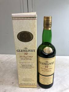 （79）未開封 THE GLENLIVET グレンリベット モルトウイスキー 12年 750ml 40%