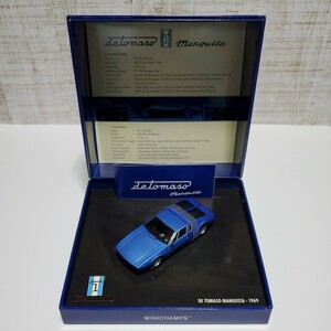 1/43 ミニチャンプス/De Tomaso Mangusta 1969 Blue Metallic/デ トマソ マングスタ ブルーメタリック