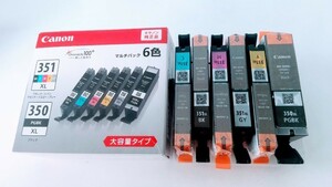 未使用Canon キヤノン 純正インクカートリッジ BCI-351XL+350XL/6点セット大容量タイプ訳あり 