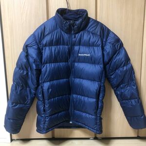 美品 mont-bell LIGHT ALPINE DOWN JACKET モンベル ライトアルパインダウンジャケット 800fill ブルー　コンパクト収納 Mサイズ