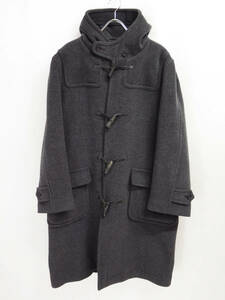 英国製 OLD ENGLAND WOOL HERRINGBONE DUFFLE COAT MEN'S 50 オールドイングランド ウール ヘリンボーン ダッフル コート メンズ ブラック