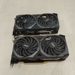 【中古完動品】【非LHR 】MSI GeForce RTX 3070 VENTUS 2X OC グラフィックスボード　2台セット