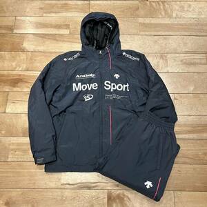 ★DESCENTE/デサント/MOVE SPORT/ムーブスポーツ/ウィンドブレーカー セットアップ/上下セット/ウィンドブレーカー上下/メンズ/Lサイズ