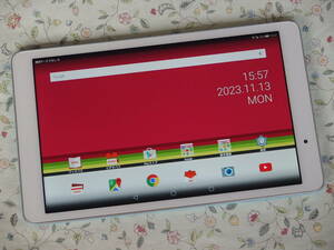 ☆彡 美品　10.1型 タブレット　Qua tab 02 au　HWT31　エアリーブルー