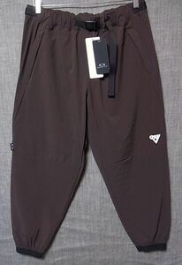 【匿名/送料込】未使用 OAKLEY オークリー BORDERLESS PARACHUTE PANTS ナイロン パラシュートパンツ XL 茶 定価1万 ジョガー サイクリング