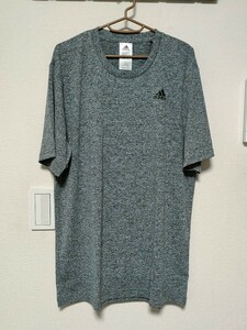 ☆【adidas】トップス☆Tシャツ☆スポーツ☆CLIMALITE☆2XOサイズ☆メンズ☆新品★ダークグレー【217】