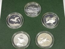 日本の野鳥 銀製メダル 17枚セット JAPANESE BIRDS 925/1000 刻印 コレクション 銀貨 記念コイン 634_画像6