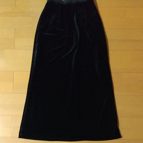 ロングスカート ベロア素材 Mサイズ