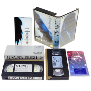 LUNA SEA VHS 2 ps + 8cm single CD set REW ECLIPSE Ⅰ Love is videotape & CDS Junk not yet inspection goods present condition goods delivery is takkyubin (home delivery service) compact 